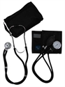 Picture of MatchMates® Sprague Rappaport-Type Combo Kit (Black) aka Mabis 01-360-021, nurse stethoscope kit, Medical Sphygmomanometer Kit 