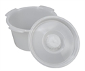 Picture of Commode Replacement Pail with Lid (7 qt.) aka 7 qt commode pail, Commode Accessories