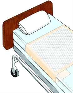 Picture of Ideal Brand Disposable Underpads with Tuckable Sides (28" x 70")(Case of 75) aka Chux, Tuckables, Bed Pads, Disposable Bed Pads