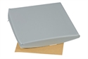 Picture of Slanting Seat Cushion 16" x 16" (2"-4" Slope) with Gray Leatherette Cover, aka Wheelchair Cushion, Sloping Cushion, Chair Pad, 4" Seat Cushion, Clearance