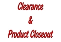 Picture for category  CLEARANCE & CLOSEOUT ITEMS