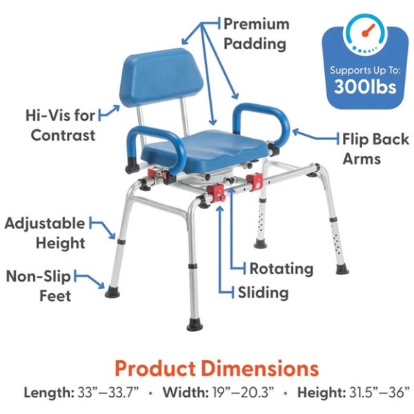 Journey SoftSecure Rotating Transfer Bench - Image 6
