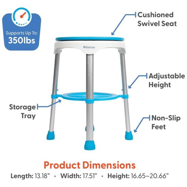 Journey EZ Swivel Shower Stool - Image 6